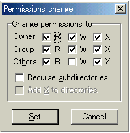 Change Permissions (Dir)