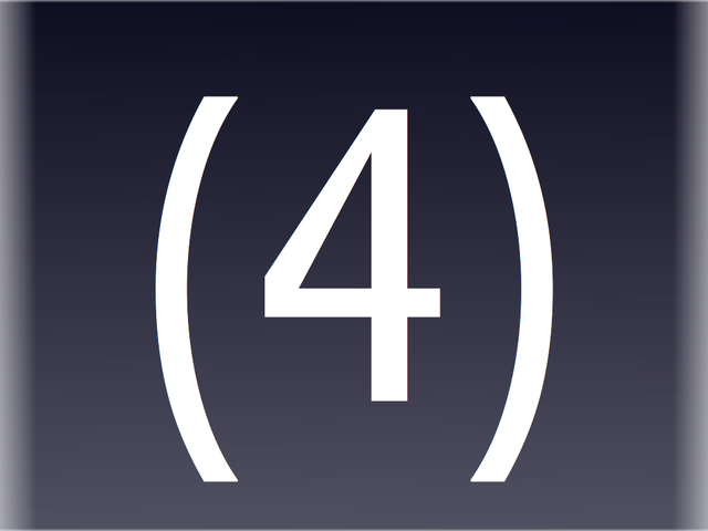 (4)