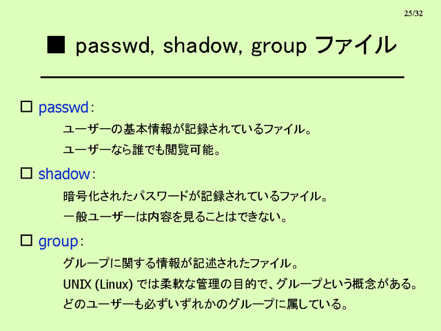 passwd, shadow, group ե