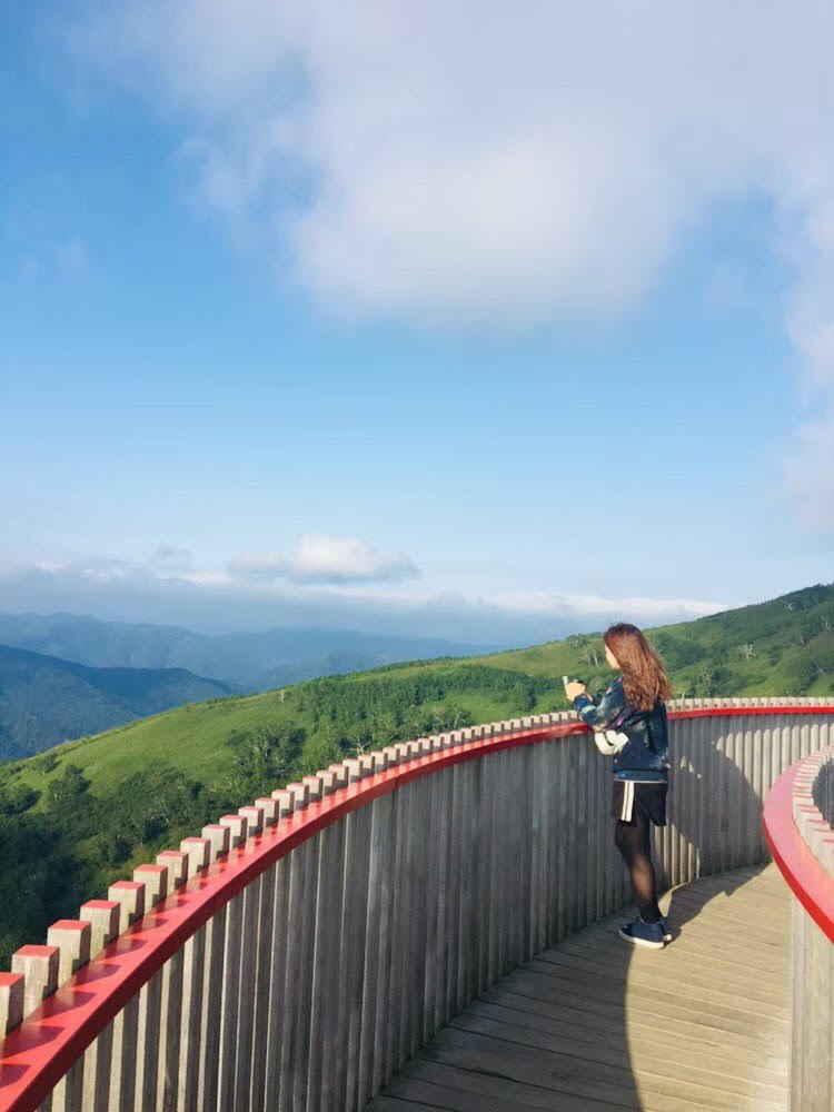 photo took at the bridge in Tomamu