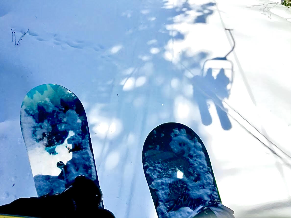 photo took at snowboarding