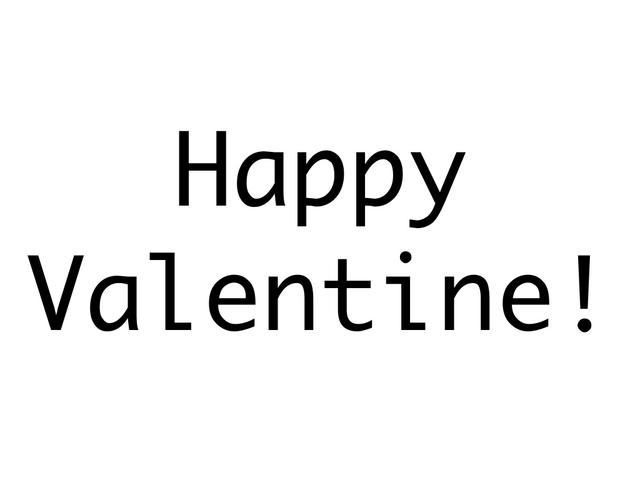 Happy Valentine!