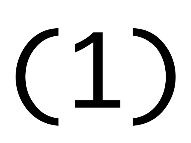(1)